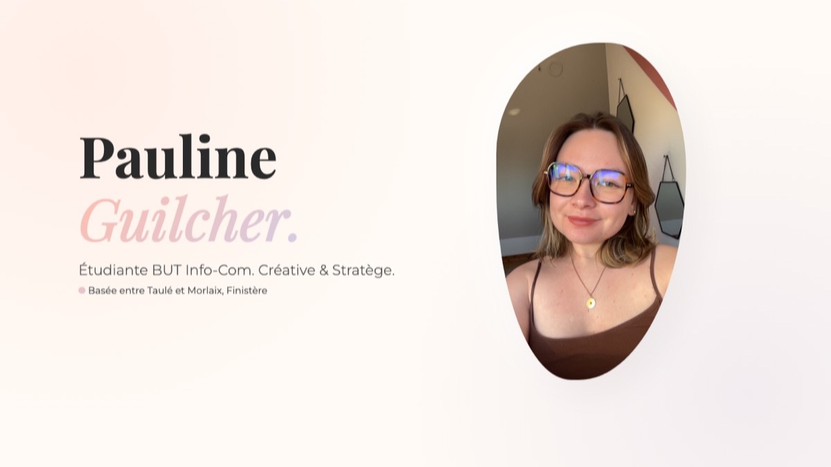 Aperçu du portfolio de Pauline Guilcher, étudiante en BUT Info-Com